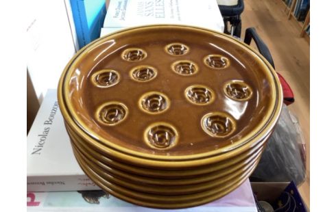 ASSIETTE ESCARGOT LOT DE 6