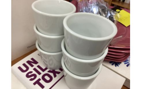 TASSE A CAFE BLANCHE LOT DE 6