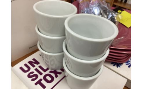 TASSE A CAFE BLANCHE LOT DE 6