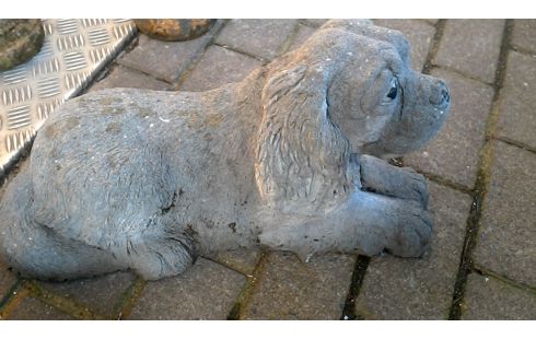 TUINBEELD BETON HOND