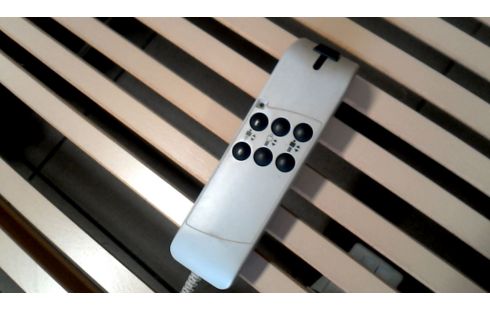 LIT 160X200 ELECTRIQUE BRUN, , BOIS LOOK