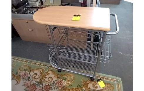 DESSERTE A ROULETTES DE CUISINE