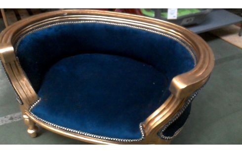 BRIEFABLAGE BLAU, , HUND, , KATZE BAROCK VERGOLDET