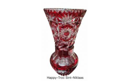 VASE CRISTAL BOHEME ROUGE