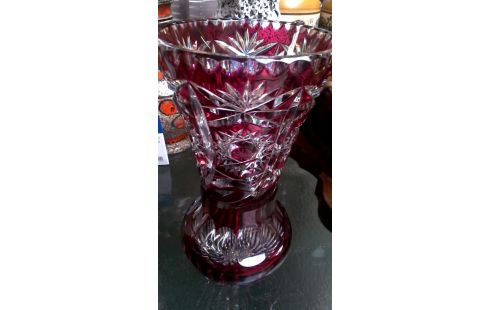VASE CRISTAL BOHEME ROUGE