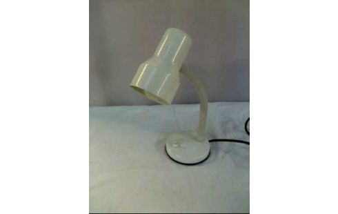 TISCHLAMPE METALL WEIß 70ER-STIL 1-FLAMMIG