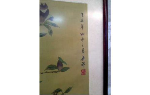 BILD IM RAHMEN ASIATISCH VÖGEL