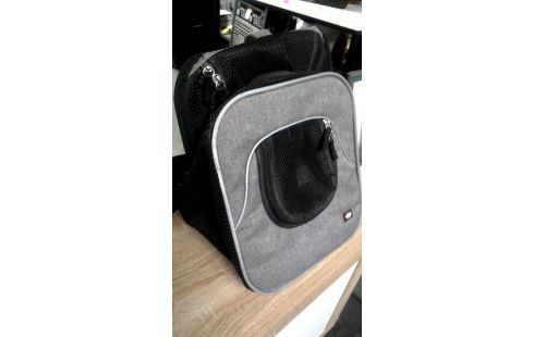 SAC A DOS GRIS NOIR POUR