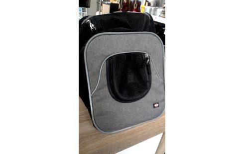 SAC A DOS GRIS NOIR POUR