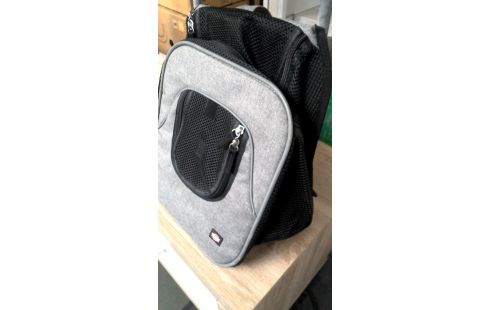 SAC A DOS GRIS NOIR POUR