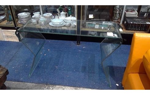 CONSOLE DESIGN EN VERRE