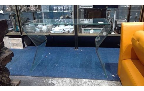 CONSOLE DESIGN EN VERRE