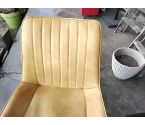 CHAISE MODERNE PVC MOUTARDE