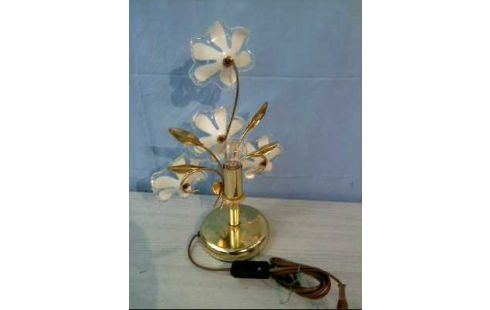 TISCHLAMPE <P.NEUHAUS> BLUMENFORM GOLDFARBEN 1-LEUCHTE