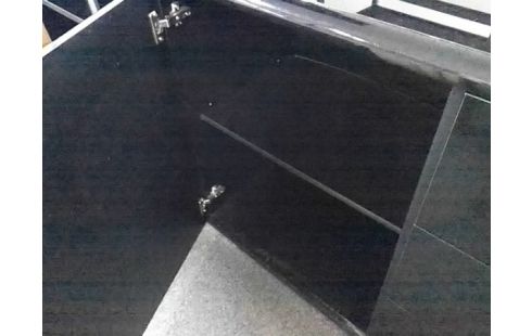 BUFFET BAS MODERNE NOIR 2P 3T