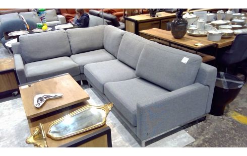 CANAPE D'ANGLE ROLF-BENZ TISSU GRIS