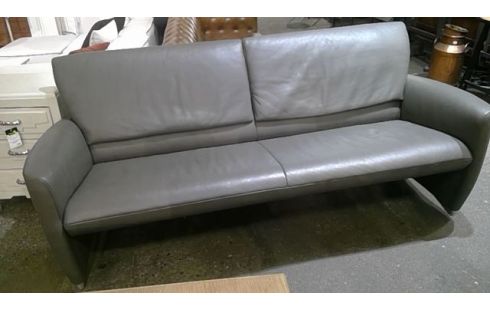 CANAPE JORI EN CUIR GRIS