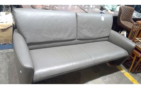 CANAPE JORI EN CUIR GRIS