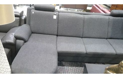 SALON MERIDIENNE EN TISSU GRIS