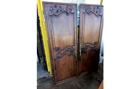 PAIRE DE DE PORTES CHENE