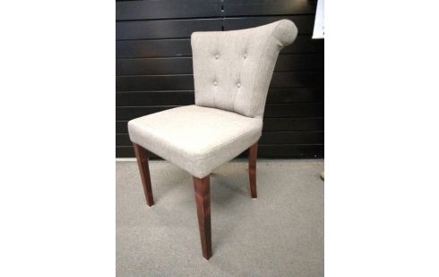 CHAISE CAPITONNE TISSU CHINÉ