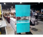 MEUBLE DE CUISINE BLEU TURQUOISE 4P 2T BLEU TURQUOISE