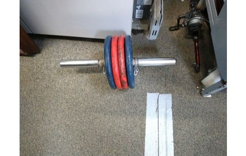 POIDS DE MUSCULATION + BARRE