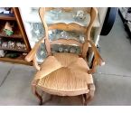 FAUTEUIL BOIS PAILLE EN ETAT