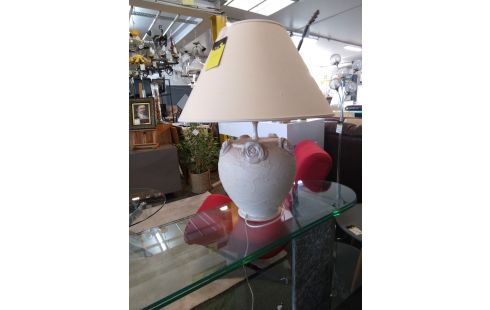 LAMPE Ecru roses