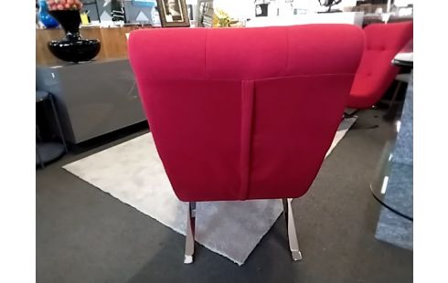 FAUTEUIL Style rocking-chair Modele Oliv tissu rouge