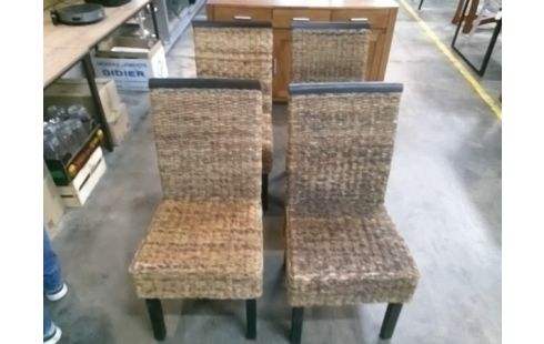 4 CHAISES OSIER EN L'ETAT