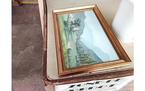 PEINTURE CADRE DORÉ