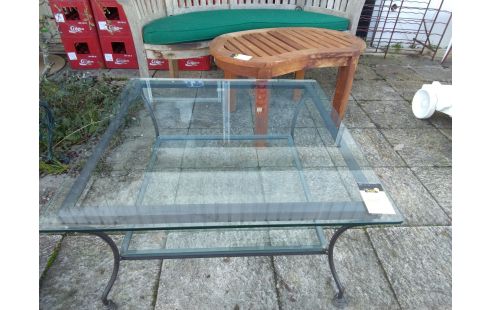 TABLE BASSE Carrée fer forgé