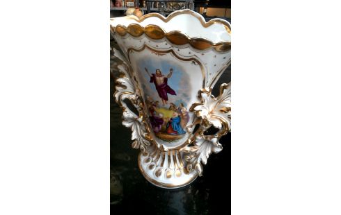 VASE PORZELLAN WEISS OR