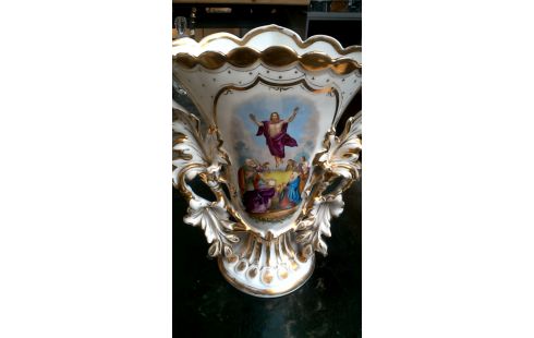 VASE PORZELLAN WEISS OR