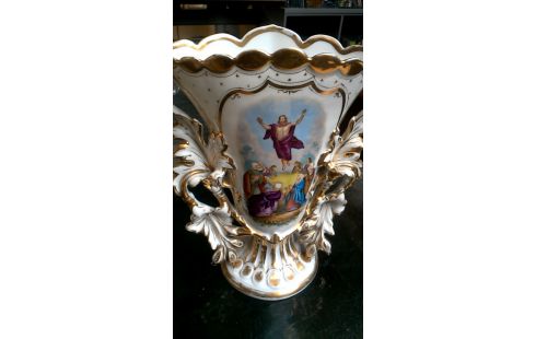 VASE PORZELLAN WEISS OR