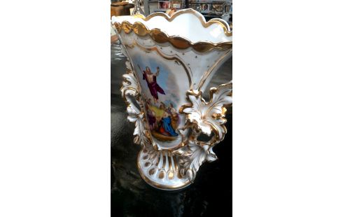 VASE PORZELLAN WEISS OR