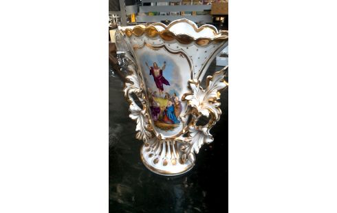 VASE PORZELLAN WEISS OR