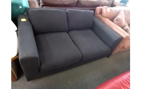 CANAPE 2 places tissu gris