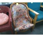 FAUTEUIL TISSU MOTIF FLORAL