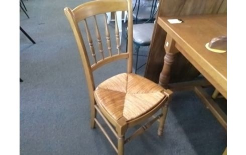 LOT DE 6 CHAISES PAILLEES