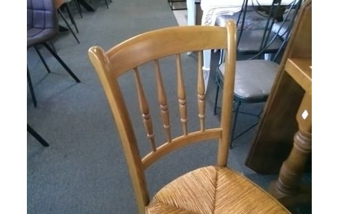 LOT DE 6 CHAISES PAILLEES