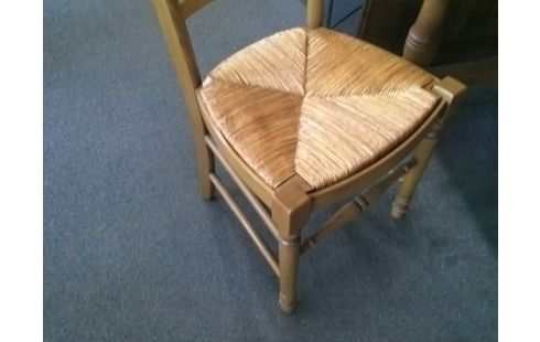 LOT DE 6 CHAISES PAILLEES