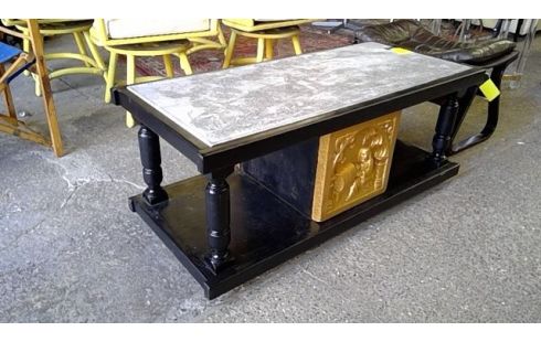 TABLE BASSE MARBRE  GRAVÉ