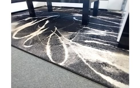 TAPIS Moderne noir L 295x200