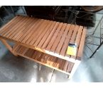 ETAGERE Basse 2 niveaux bois
