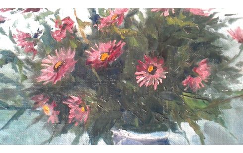 GEMÃLDE, , HEIZKÖRPER BLUME GEWIDMET