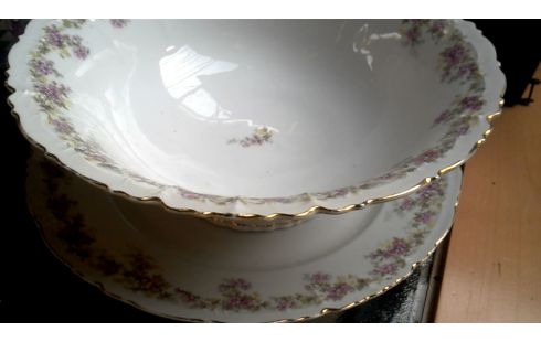 SCHÜSSEL MET, , TELLER ROSA BLUME