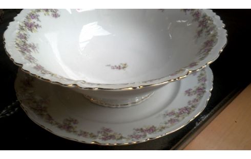 SCHÜSSEL MET, , TELLER ROSA BLUME