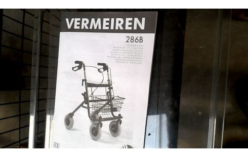 KAR ROLLATOR BLAUW VERMEIREN